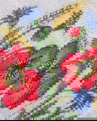 2 mileuri brodate cu maci