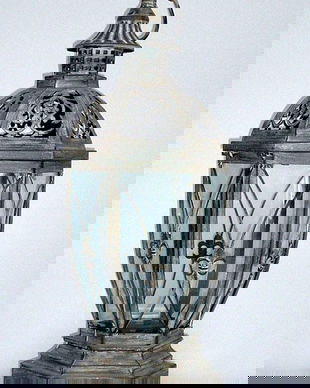 Felinar din fier forjat antichizat