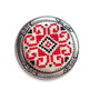 Brosa cu broderie manuala - motive traditionale cod BF8762