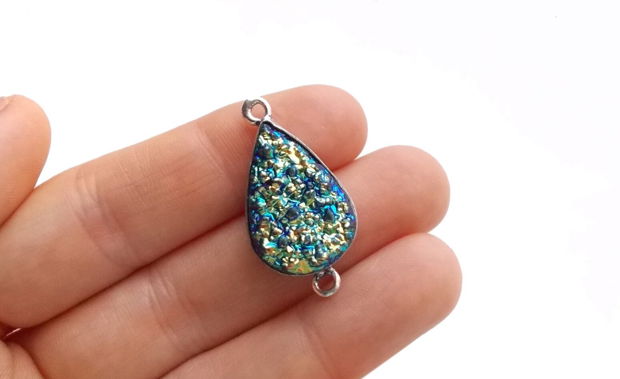 Link Titanium druzy electroplacat