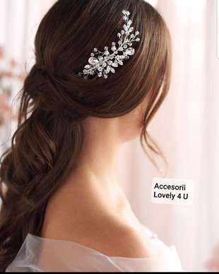MAYSHA CRYSTAL *Accesoriu de par mireasa cu cristale Swarovski , Pieptan mireasa elegant