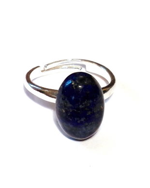 Inel reglabil din Argint 925 si Lapis lazuli - IN770 - inel pietre semipretioase, cadou romantic, inel lapis lazuli, cadou sotie, cristale vindecatoare
