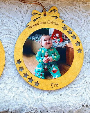 Ornamente CRACIUN Personalizate cu POZA