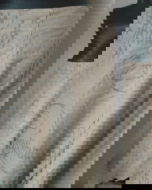 FUSTA AMPLA PANZA IN NATURE