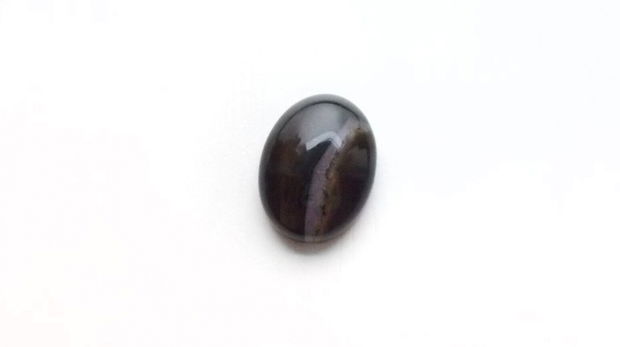 Agat  negru  dungat - Cabochon - A151