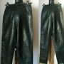 PANTALONI NEGRI PIELE NATURALA