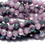Cristale din sticla, rondelle, opace, 3.5x2.5 mm, electroplacate