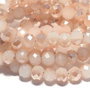 Cristale din sticla, rondelle, opace, 3.5x2.5 mm, electroplacate