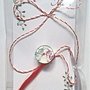 Brosa martisor cabochon sticla 14mm ponei