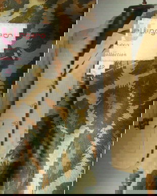 EMANUEL UNGARO SACOU STOFA LANA STRIPE CARAMEL