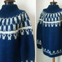PULOVER NORVEGIAN LANA ALBASTRA TRICOTAT MANUAL