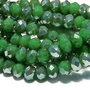 Cristale din sticla, rondelle, opace, 4x3 mm, electroplacate