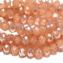 Cristale din sticla, rondelle, opace, 4x3 mm, electroplacate