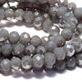 Cristale din sticla, rondelle, opace, 4x3 mm, electroplacate