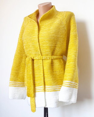 Cardigan galben oversize XL