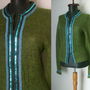 HALLHUBER CARDIGAN MOHAIR VERDE
