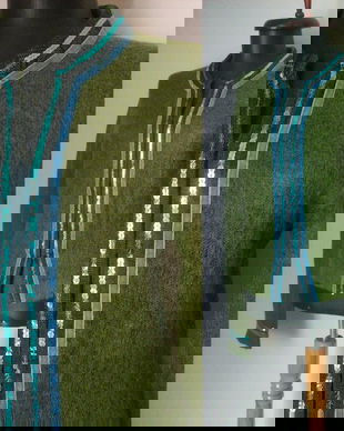 HALLHUBER CARDIGAN MOHAIR VERDE