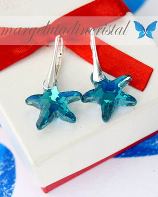 Cercei Swarovski / Stea de mare