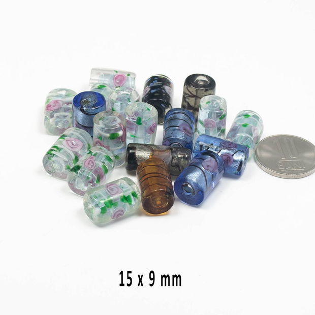 Lampwork, 15 x 9 mm, LP269