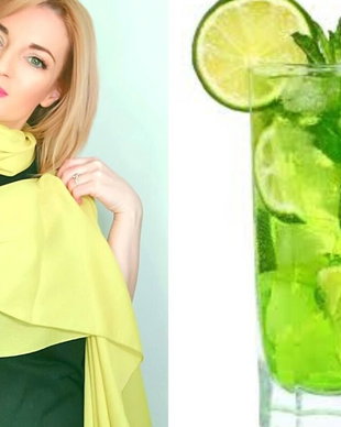 Esarfa LIME din Colectia  SARABANDA CULORILOR RAFINATE
