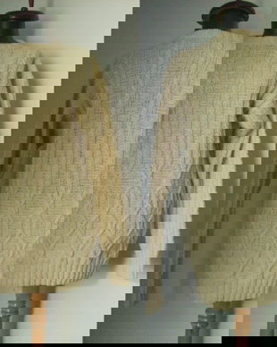 PULOVER TRICOTAT MANUAL LANA NATURE