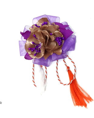 Brosa textila/Martisor /Flori handmade