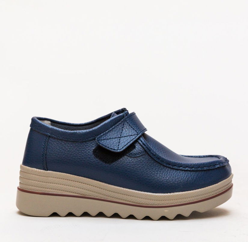 Pantofi Casual Almond Bleumarin