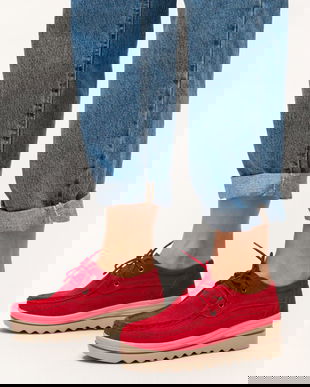 Pantofi Casual Almond Rosii