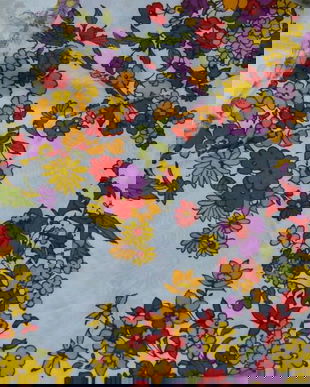 Cupon bumbac cu flori