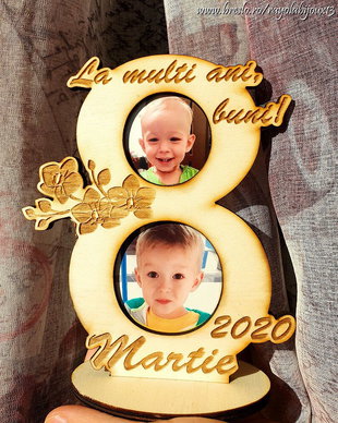 Cadou personalizat 8 Martie - mesaj si poze