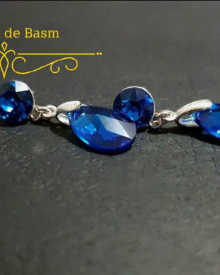 Cercei Swarovski "Intense blue"