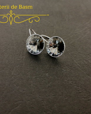 Cercei argint Black Diamond