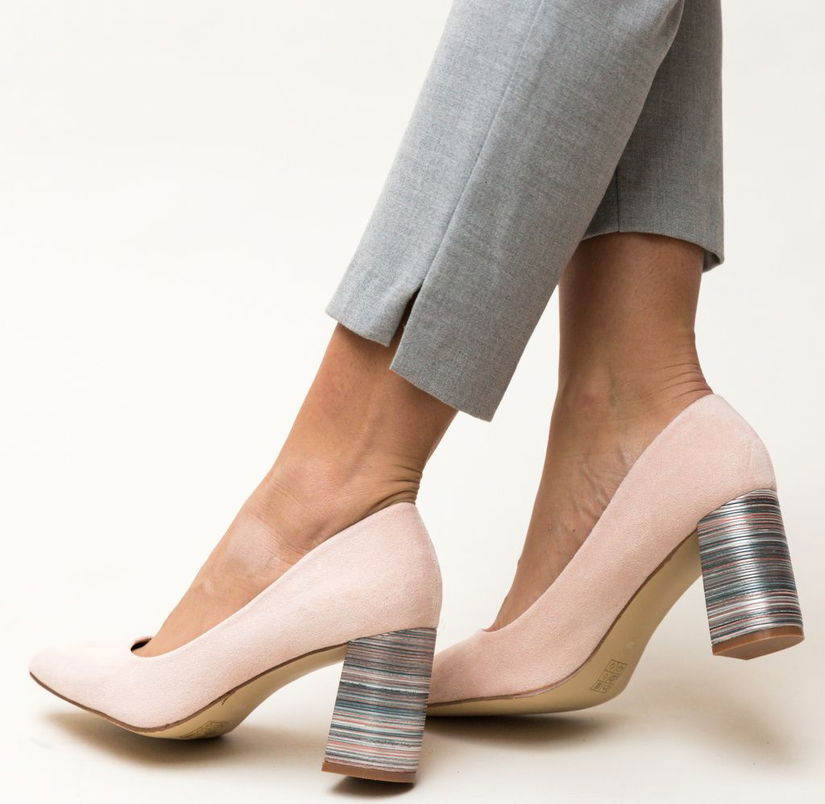 Pantofi Ferne Roz