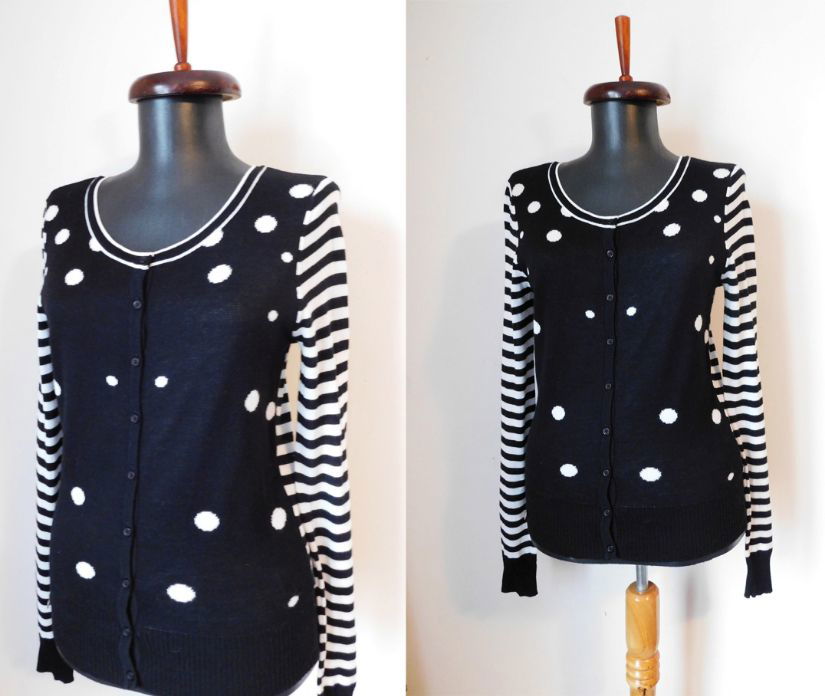 LeMonada CARDIGAN DOTS STRIPE BUMBAC