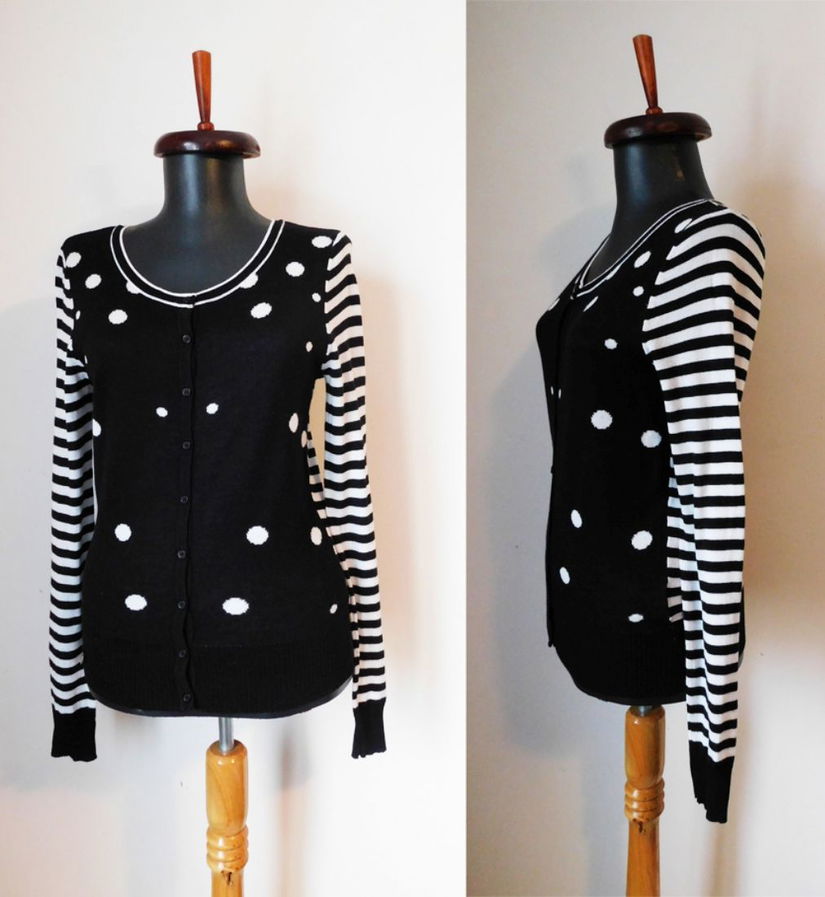 LeMonada CARDIGAN DOTS STRIPE BUMBAC