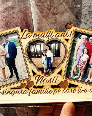 Rama foto personalizata - Mesaj Gravat
