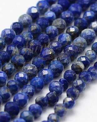 PRECOMANDA Lapis Lazuli fatetat, 2mm