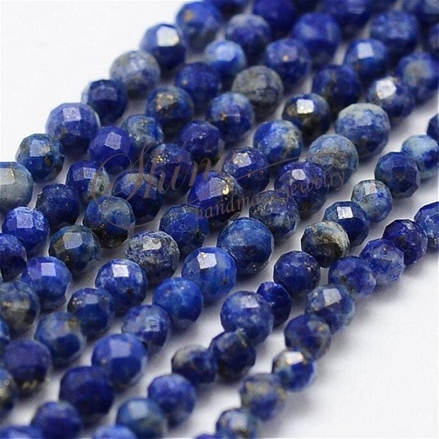 Lapis Lazuli fatetat, 2mm