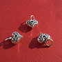 Inima pandantiv / martisor din argint .925 aprox 5x10x14 mm (cu anoul)