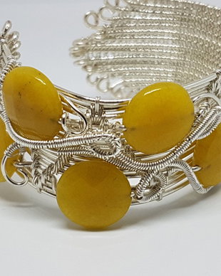 Bratara handmade, bratara cu jad, bratara reglabila