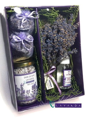 Cutie cadou cu produse din lavanda