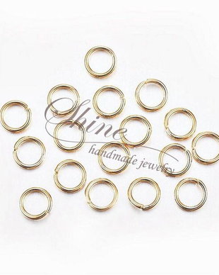Zale otel inoxidabil auriu, 5x0.7mm