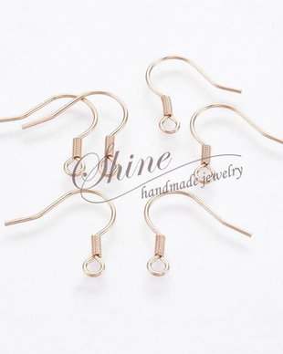 Tortite cercei otel inoxidabil rose gold