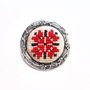 Brosa - martisor cu broderie manuala - motive traditionale cod BF8760
