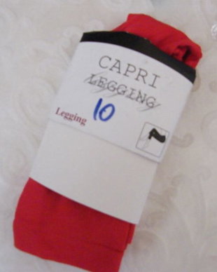 Noi-leggings 3/4 rosii