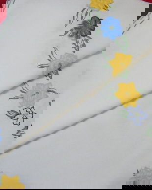 Napron cu aplicatii brodate