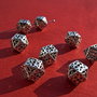 Margica cu colturi din argint .925 aprox 7.5x7.5 mm