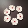 Floricele crosetate manual. Floricele albe