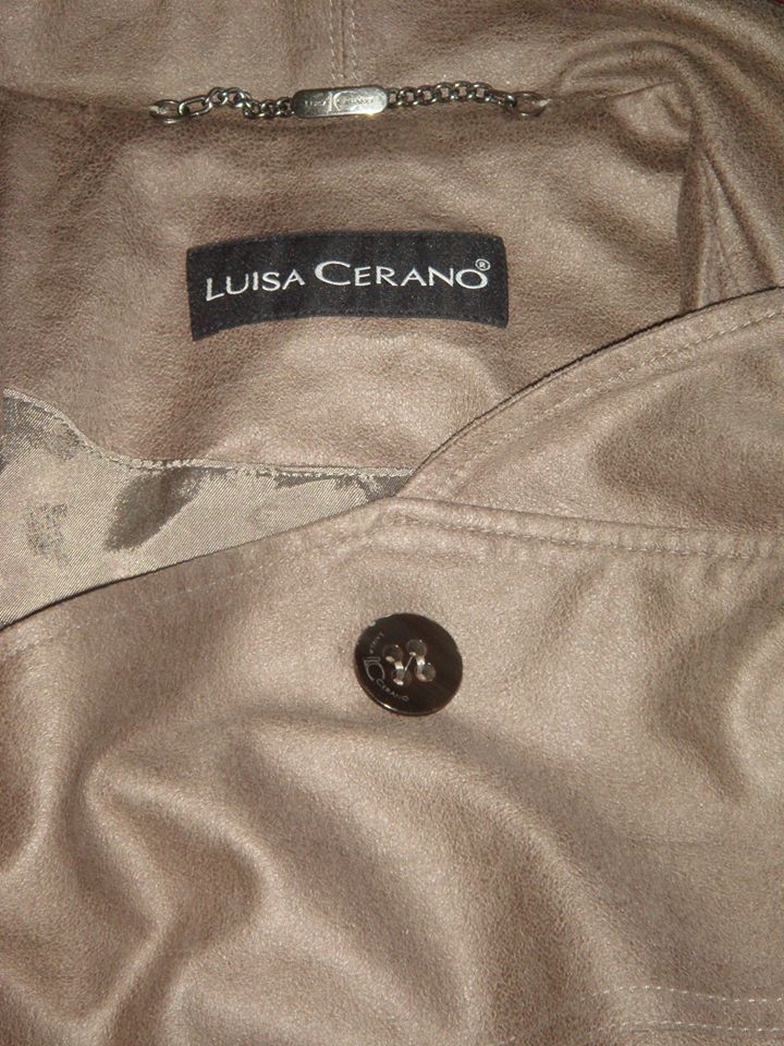 LUISA CERANO - Sacou nou, cu guler chic, grej