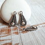 Charm reliefat, zamak placat argint 15x9mm  SALAK 659